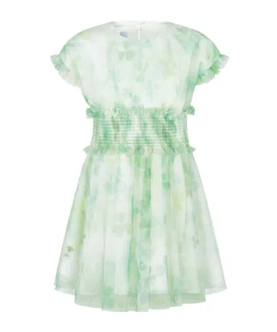 Dior Kids' Flared Dress In Green