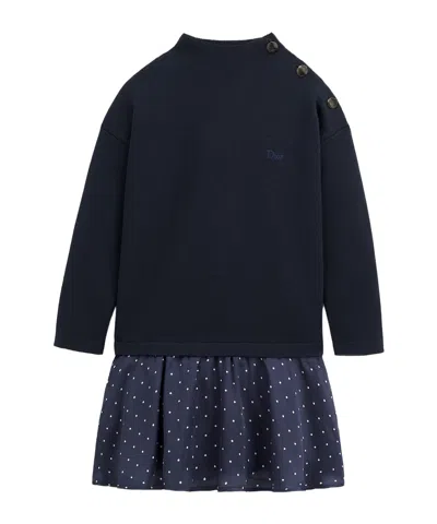 Dior Kids' Flared Dress In Blue