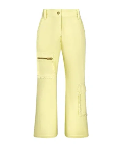 Dior Kids' Flared Pants In Yellow