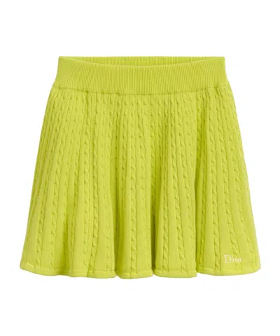 Dior Kids' Flared Skirt In Green