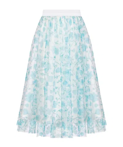Dior Kids' Long Skirt In Blue