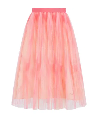 Dior Kids' Long Skirt In Pink