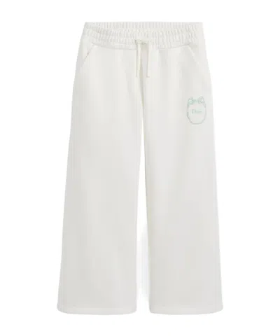 Dior Kids' Loose-fitting Track Pants In White