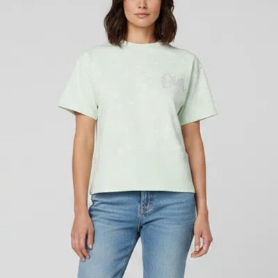 Pre-owned Dior Kids Mint Green Logo Appliqué Tonal Print Jersey T-shirt 10 Yrs