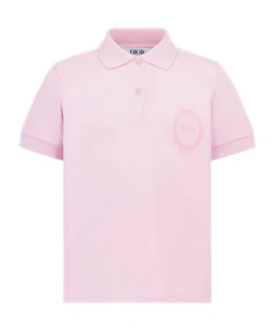 Dior Kids' Polo Shirt In Pink