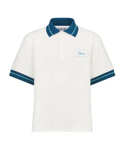 Dior Kids' Polo Shirt In White