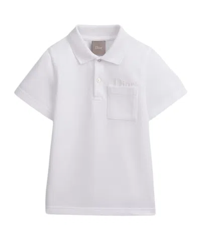 Dior Kids' Polo Shirt In White