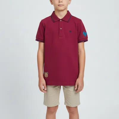 Pre-owned Dior Kids Red Cotton Pique Polo T-shirt 12yrs