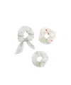 Dior Kids' Scrunchies In White