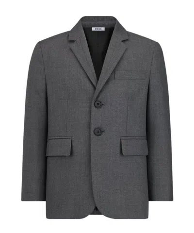 Dior Kids' Suit Jacket In Gray