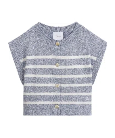 Dior Kids' Sweater Vest In Gray