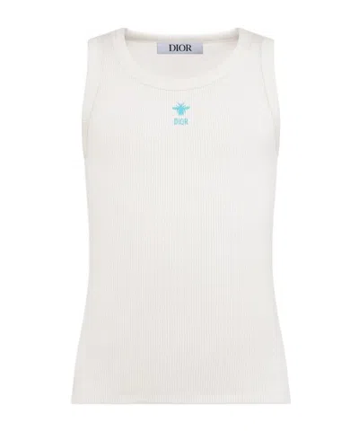 Dior Kids' Tank Top In White