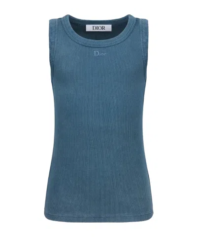 Dior Kids' Tank Top In Blue