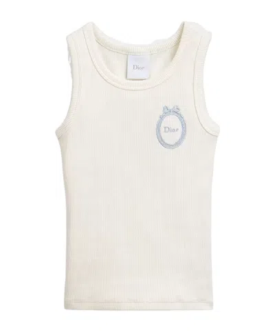 Dior Kids Tank Top In Neutral