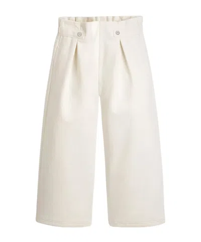 Dior Kids Wide-leg Pants In White