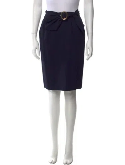Pre-owned Dior Knee-length Skirt In Blue