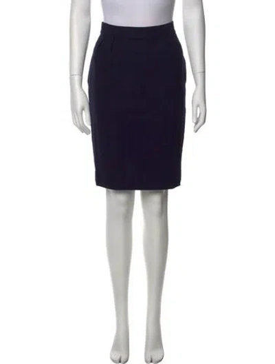 Pre-owned Dior Knee-length Skirt In Blue