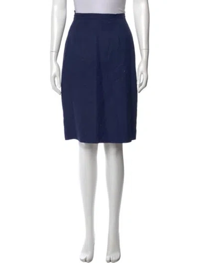 Pre-owned Dior Knee-length Skirt In Blue
