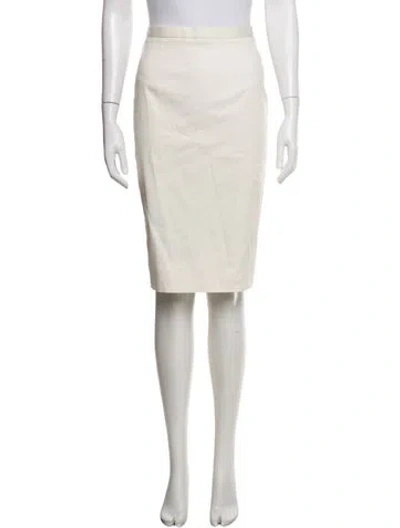 Pre-owned Dior Knee-length Skirt In White