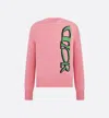 Dior Logo Sweater In Multicolor