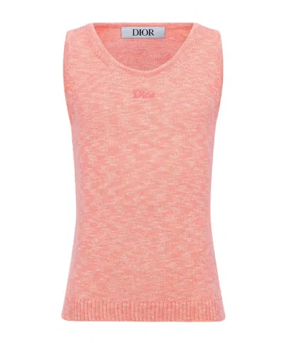 Dior Knitted Vest In Pink