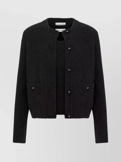 DIOR KNITWEAR VEST FRONT POCKETS