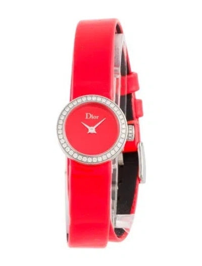 Pre-owned Dior La Mini D De  Watch In Multi
