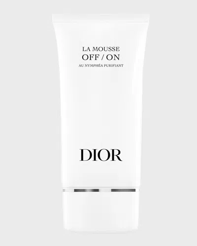 Dior La Mousse Off/on Foaming Face Cleanser, 5 Oz. In White