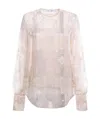 Dior Lace Blouse In Nude