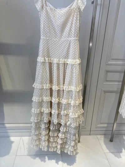 Dior Lace Dress In Gray