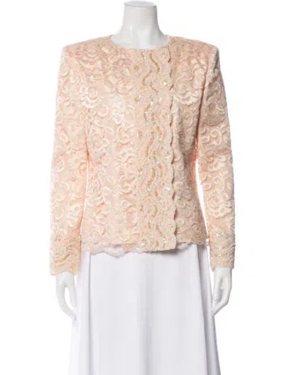 Pre-owned Dior Lace Pattern Jacket In Neutral
