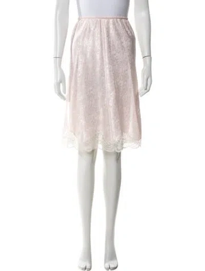 Pre-owned Dior Lace Pattern Nightgown In Pink
