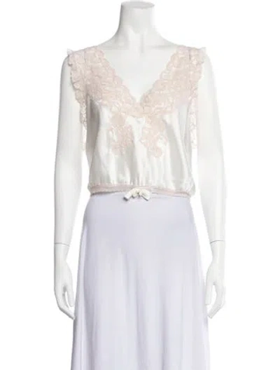 Pre-owned Dior Lace Pattern Pajamas In Neutrals