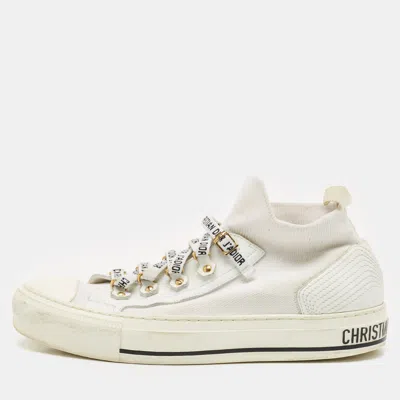 Pre-owned Dior Lace Up High-top Sneakers Size 38