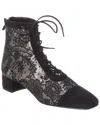 Dior Woman Ankle Boots Black Size 7 Textile Fibers, Leather In Black