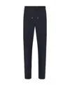Dior Lace-up Wool Sweatpants In Blue