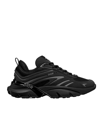 Dior Laced Sneakers In Black