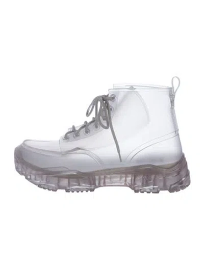 Pre-owned Dior Lace-up Boots In Purple