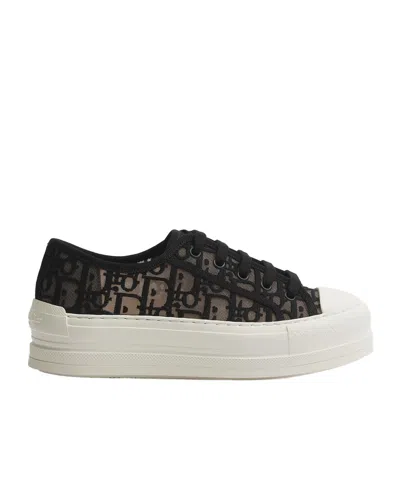 Dior Lace-up Low-top Casual Shoes In Black