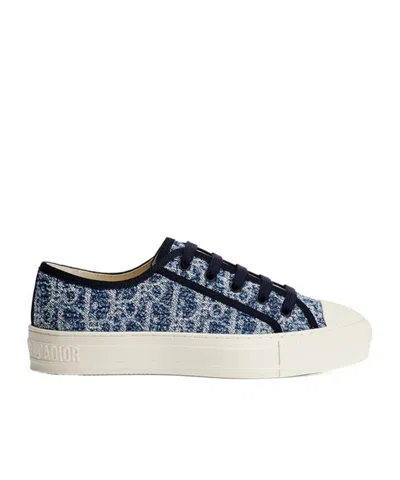 Dior Lace-up Sneakers In Blue