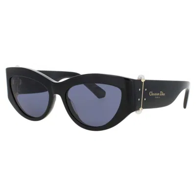 Dior Ladies Gold Tone Cat Eye Sunglasses Dtblb1ipr10b0 In Black