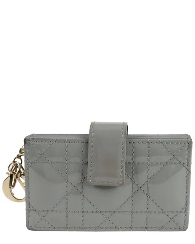 Dior Ladies Pocket Accordion Card Wallet (authentic Pre-loved) In Gray