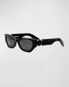 Dior Lady 95.22 B1i Sunglasses In Shiny Black Smok