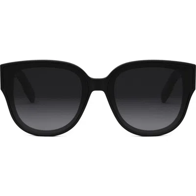 Dior Lady 95.22 R3i 64mm Oversize Round Sunglasses In Black