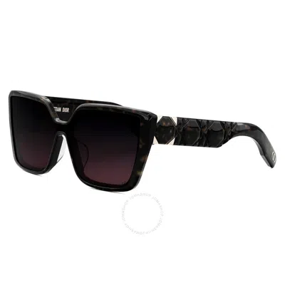 Dior Lady 95.22 S2f Bordeaux Gradient Mask Ladies Sunglasses Cd40148f 52t 00 In Black