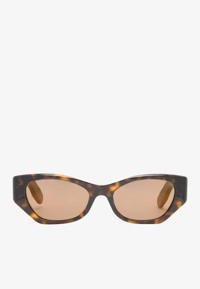 Dior Lady Cannage Butterfly Sunglasses In Brown