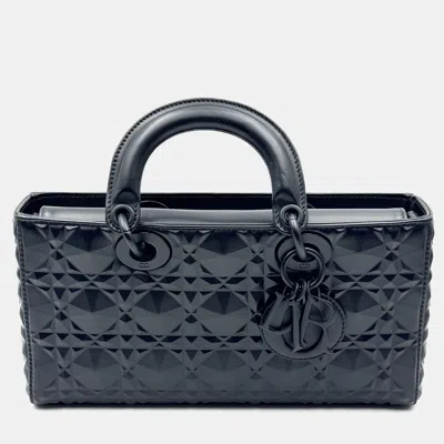 Pre-owned Dior Lady D-joy Black Leather Shoulder Bag