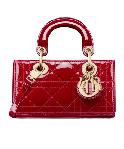 Dior Lady D-joy Micro Bag In Red