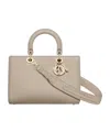 Dior Lady D-sire My Abc Medium Shoulder Bag In Nude