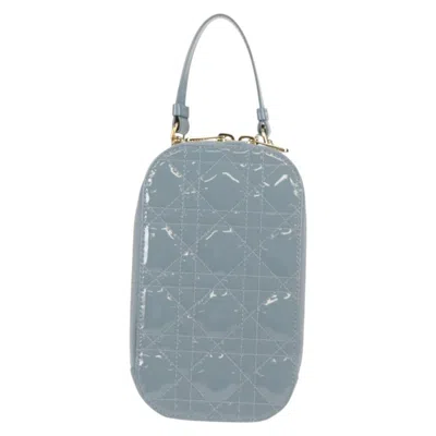 Pre-owned Dior Lady  Blue Patent Leather Clutch Bag ()
